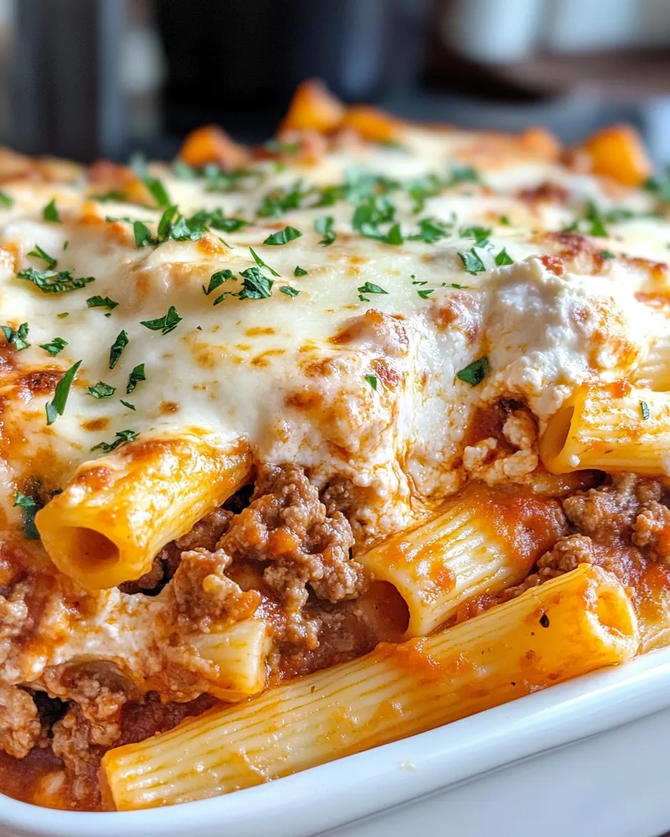 Classic Baked Ziti with Ricotta image