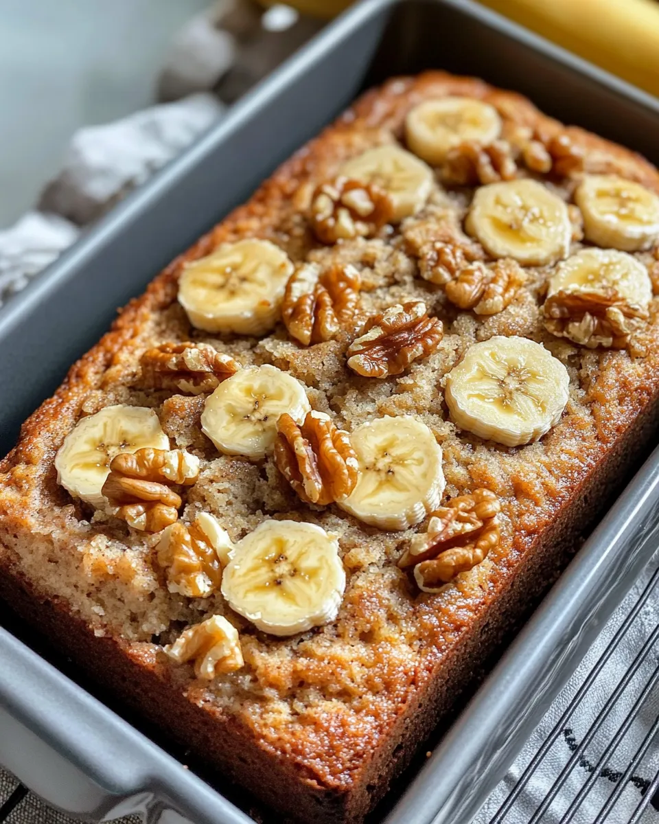 Classic Banana Bread with Walnuts dish photo