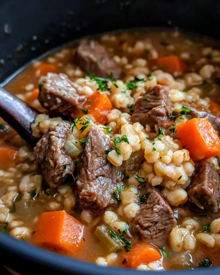 Homemade Beef and Barley Soup photo
