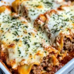 Homemade Beefy Cheesy Lasagna Roll Ups recipe photo
