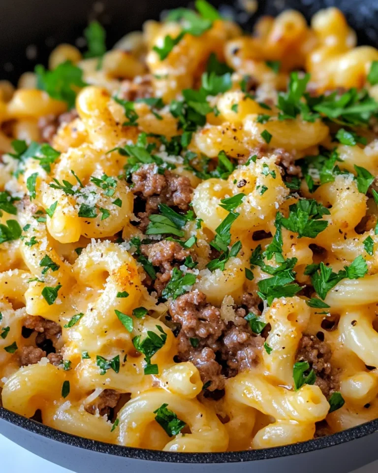 Homemade Beefy Mac and Cheese Skillet photo