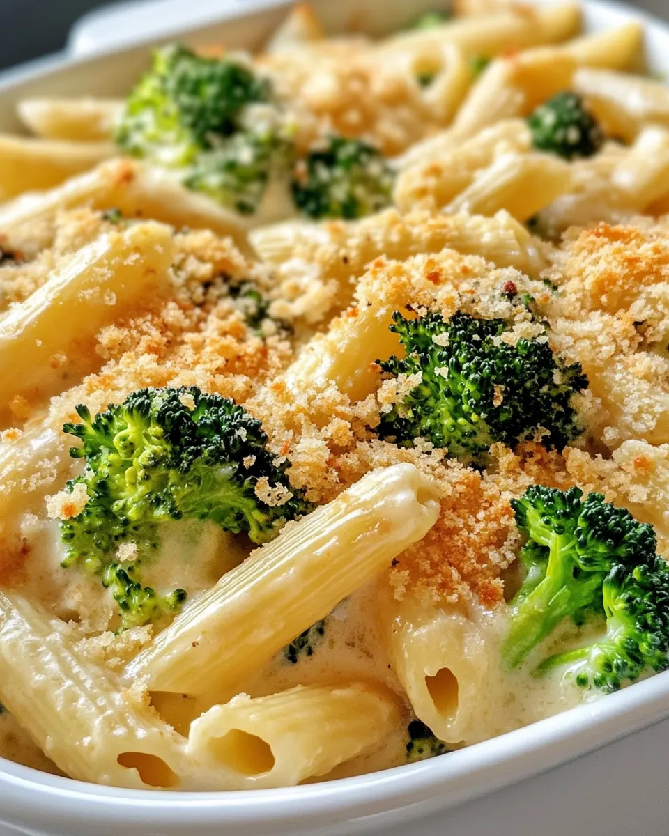 Homemade Broccoli Cheddar Penne Bake recipe photo
