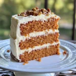 Homemade Carrot Cake with Cream Cheese photo