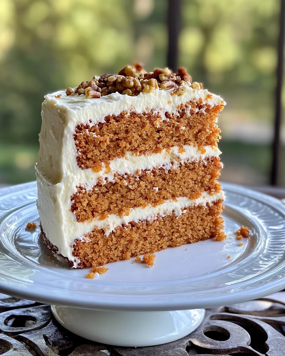 Homemade Carrot Cake with Cream Cheese photo