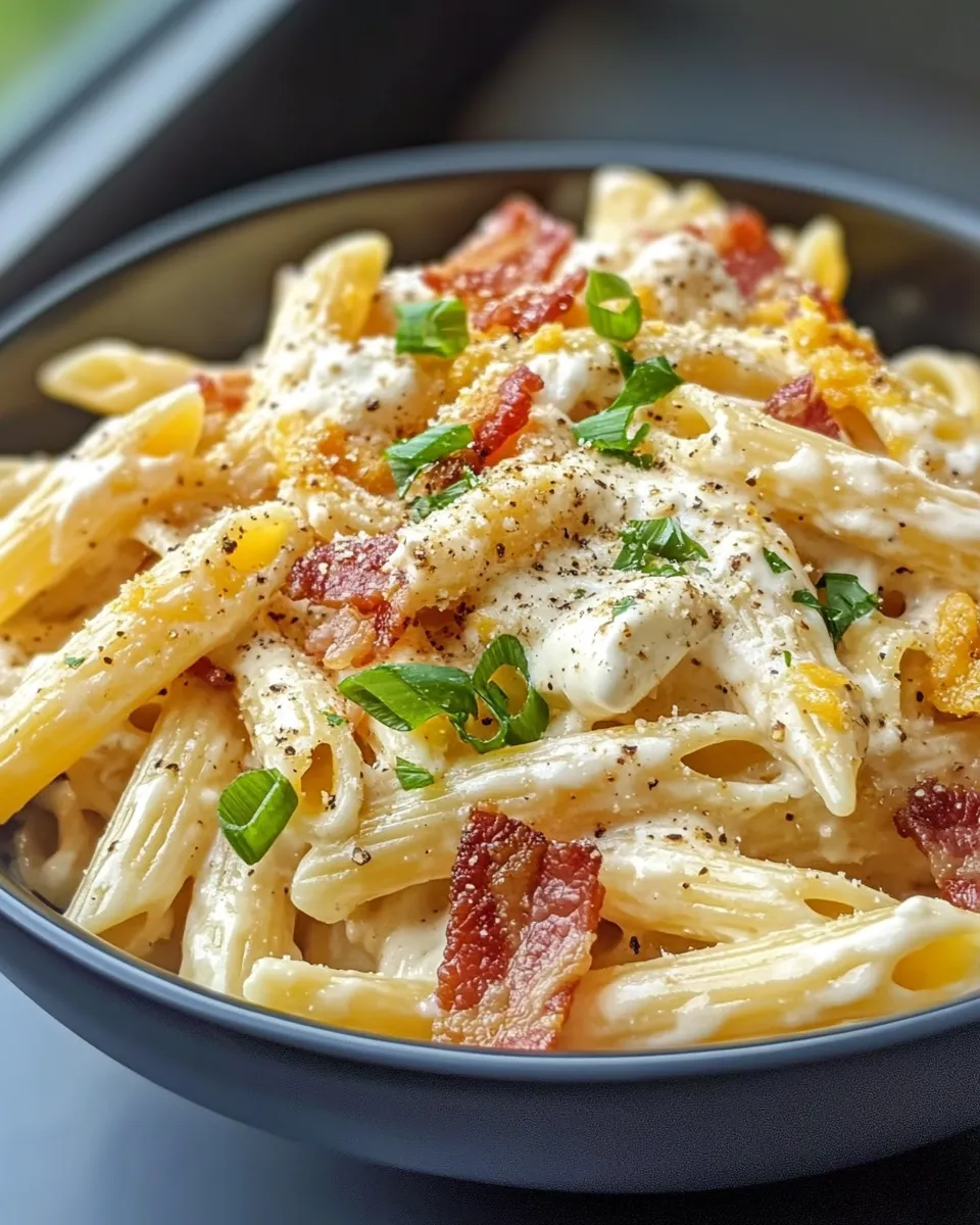 Classic Cheddar Bacon Ranch Pasta dish photo