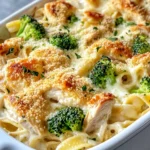 Homemade Cheesy Alfredo Chicken Bake recipe photo