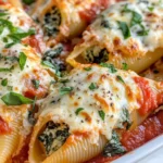 Homemade Cheesy Spinach Ricotta Stuffed Shells recipe photo