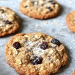 Homemade Chewy Oatmeal Raisin Cookies photo