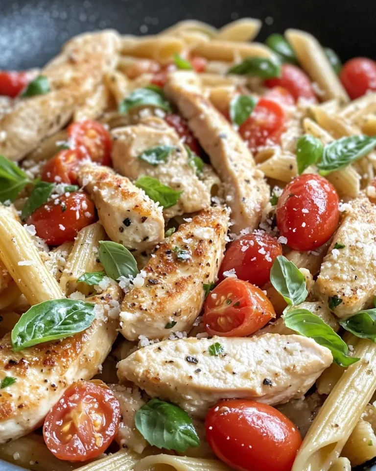 Homemade Chicken Mozzarella Pasta photo