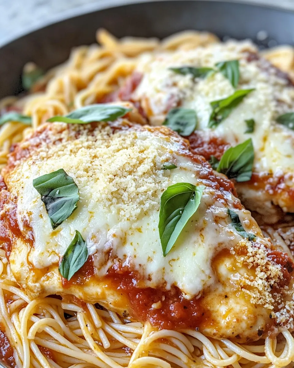 Delicious Chicken Parmesan Spaghetti recipe photo