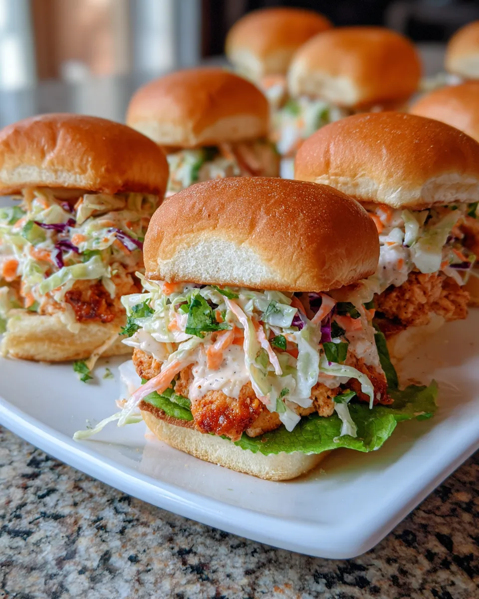 Classic Chicken Sliders with Slaw image