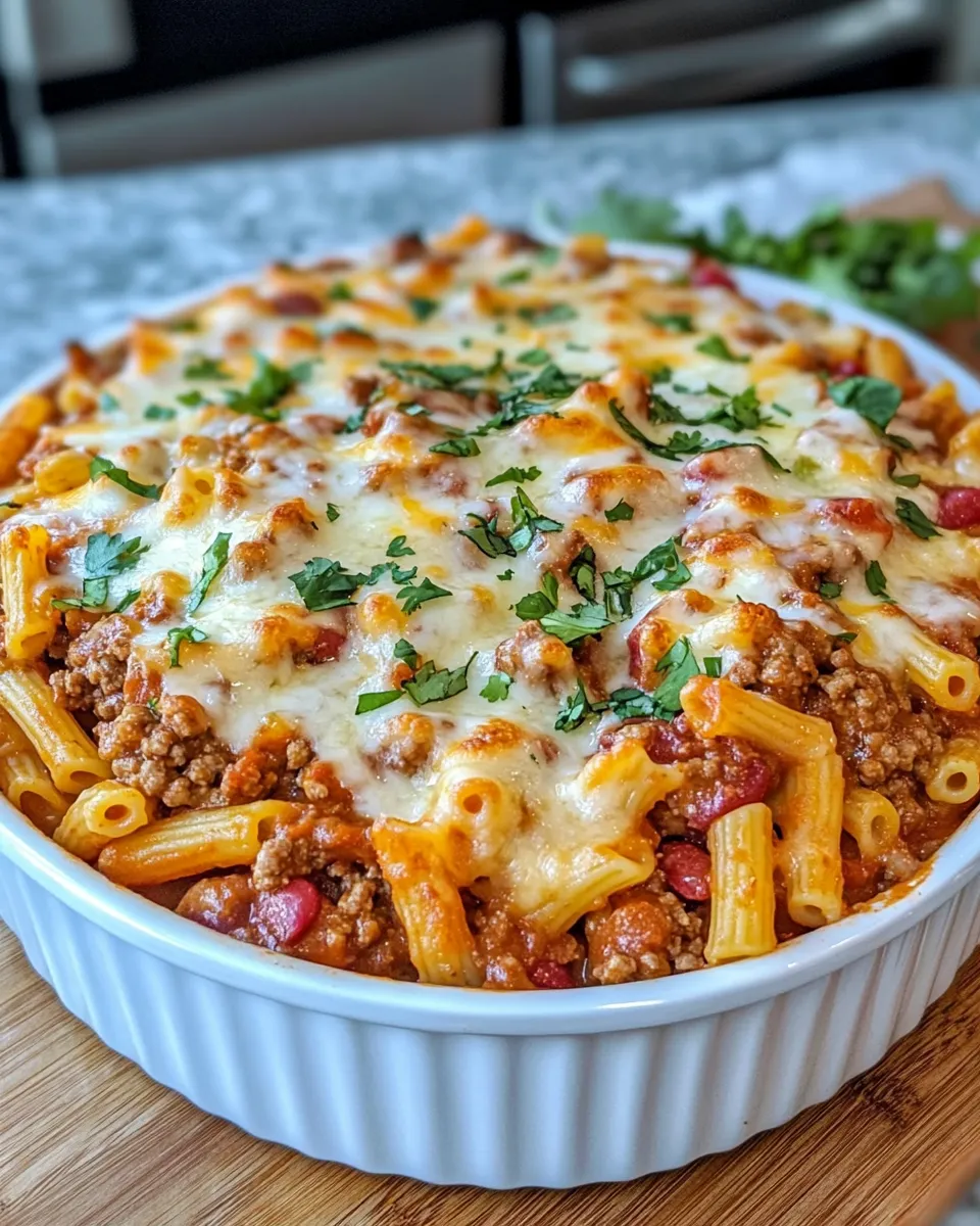 Classic Chili Mac Pasta Bake image