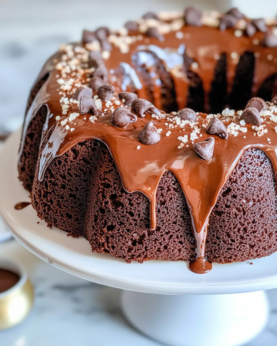 Easy Chocolate Fudge Bundt Cake recipe photo