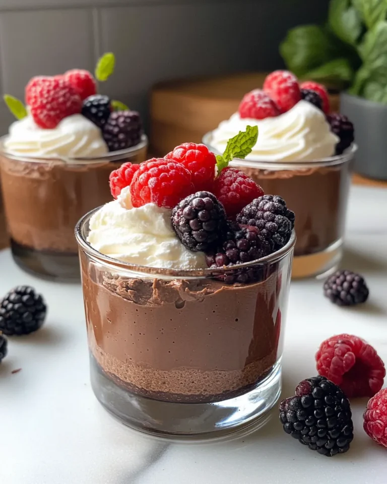 Homemade Chocolate Mousse Cups photo