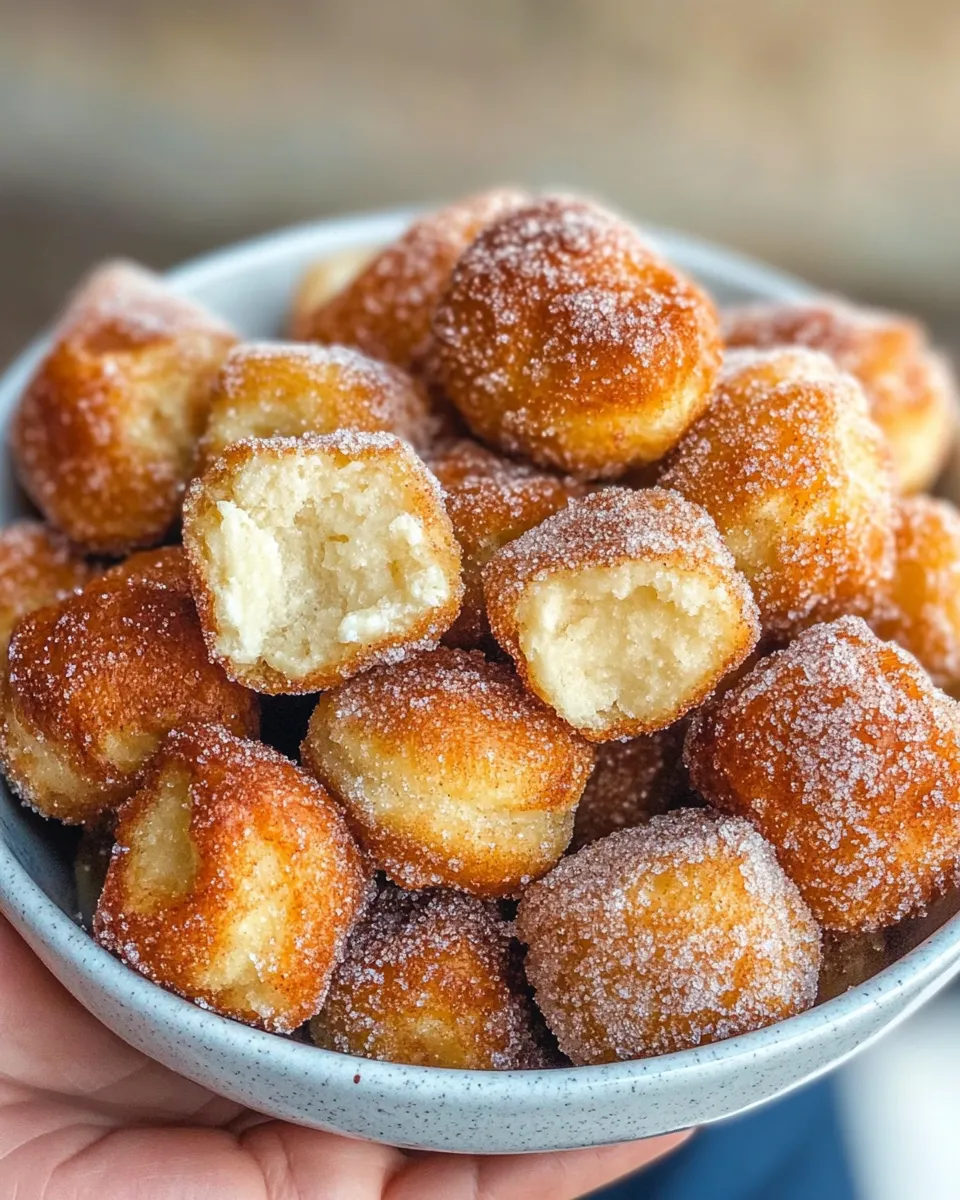 Homemade Cinnamon Sugar Churro Bites photo