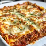 Homemade Classic Baked Lasagna with Beef Sauce recipe photo