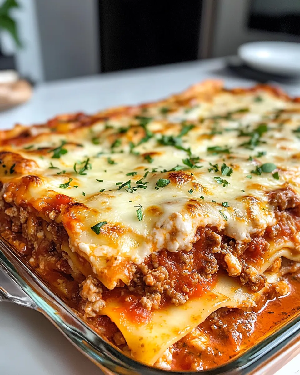 Delicious Classic Baked Lasagna with Beef Sauce dish photo