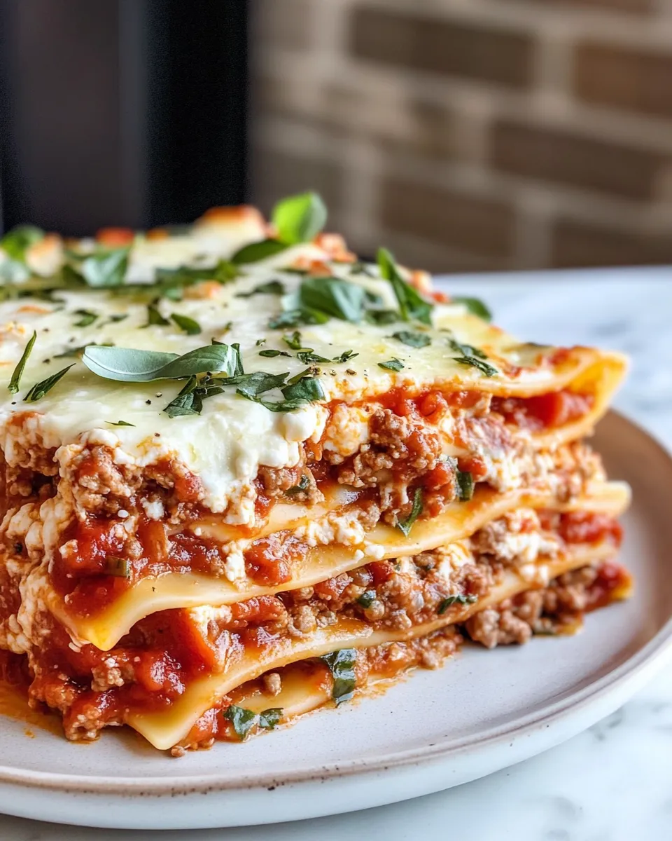 Best Classic Baked Lasagna with Beef Sauce plate image