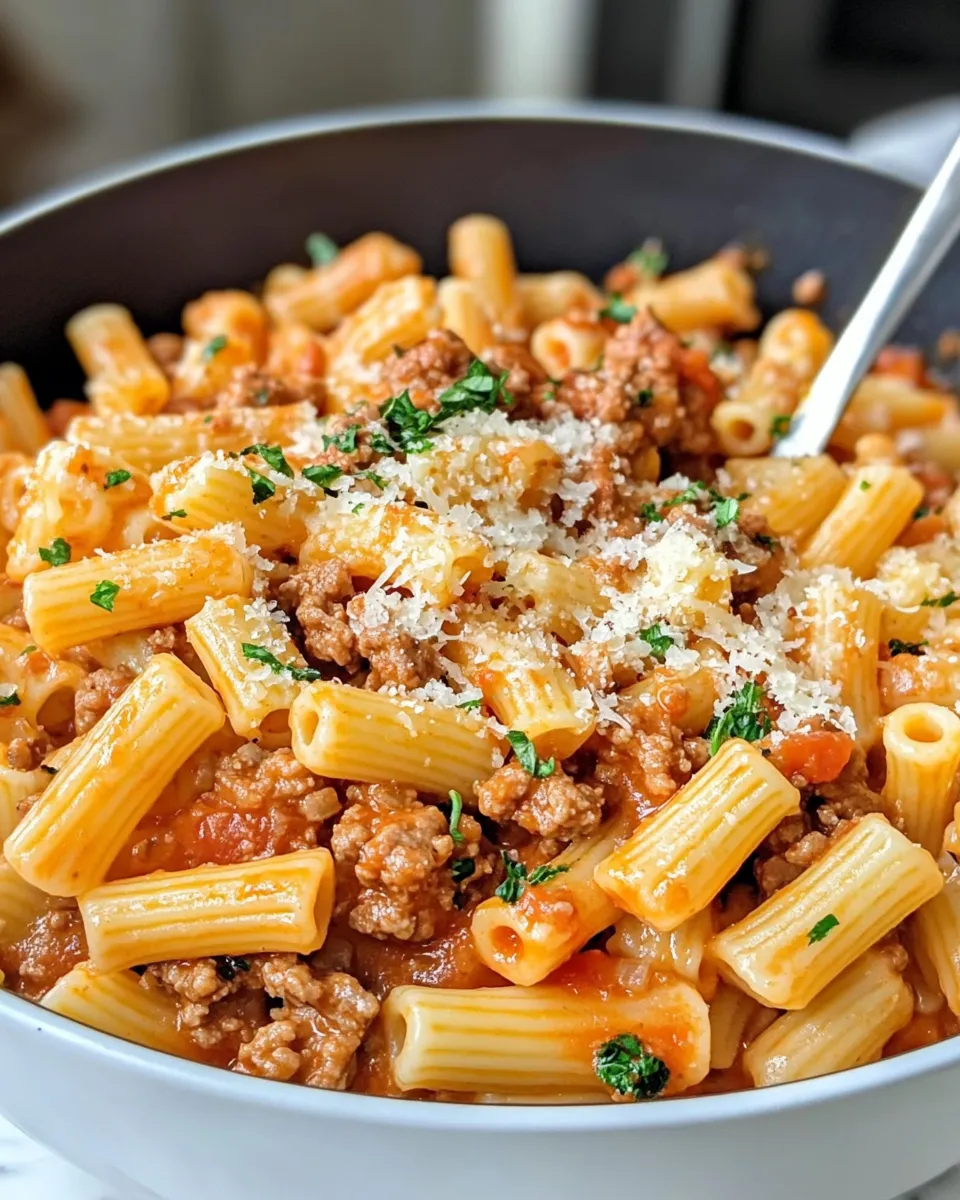 Easy Comforting Beefy Macaroni Pasta recipe photo