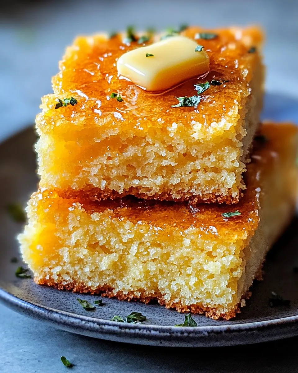 Homemade Cornbread with Honey Butter photo