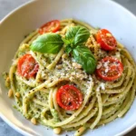 Homemade Creamy Avocado Basil Pasta photo