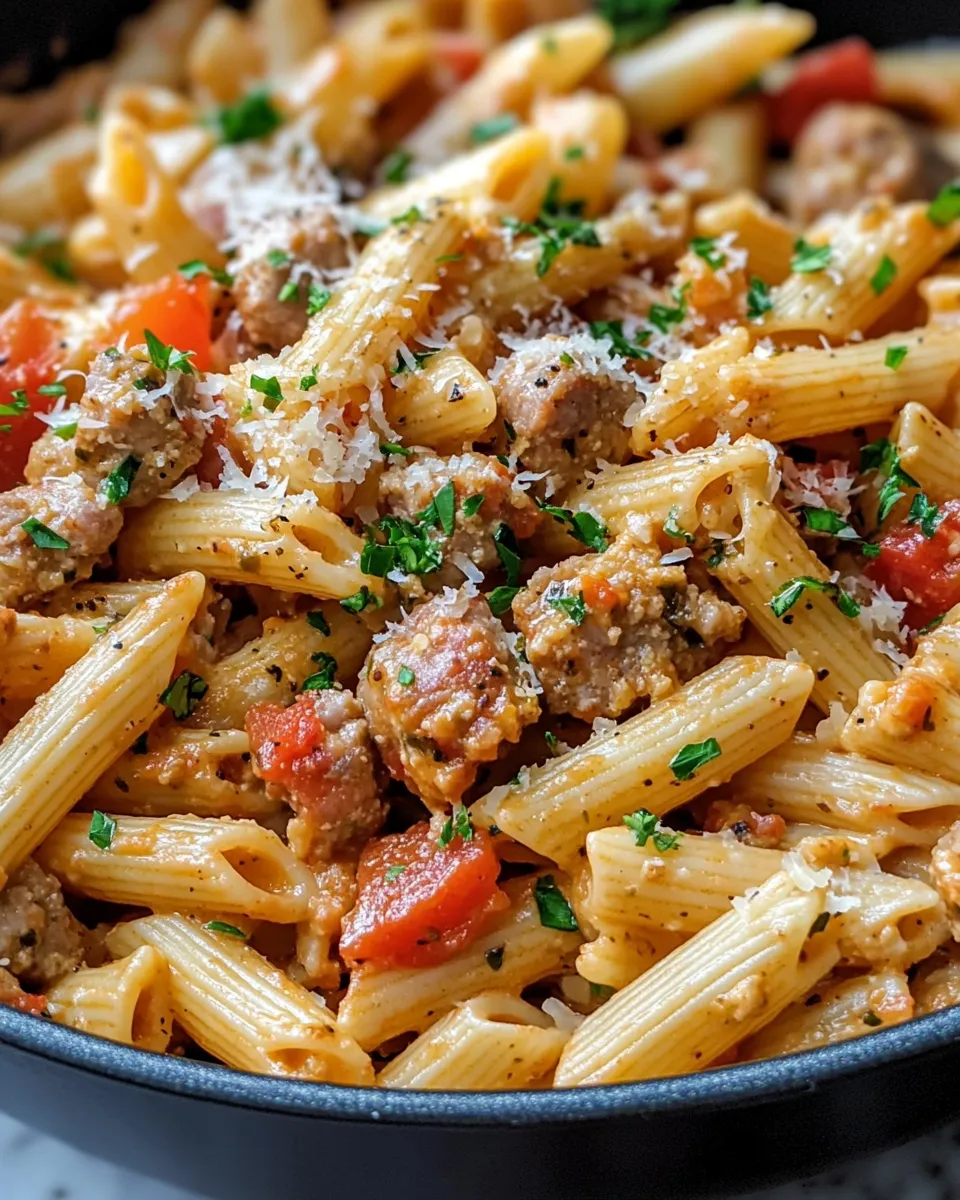 Homemade Creamy Cajun Sausage Pasta (One Pot) recipe photo