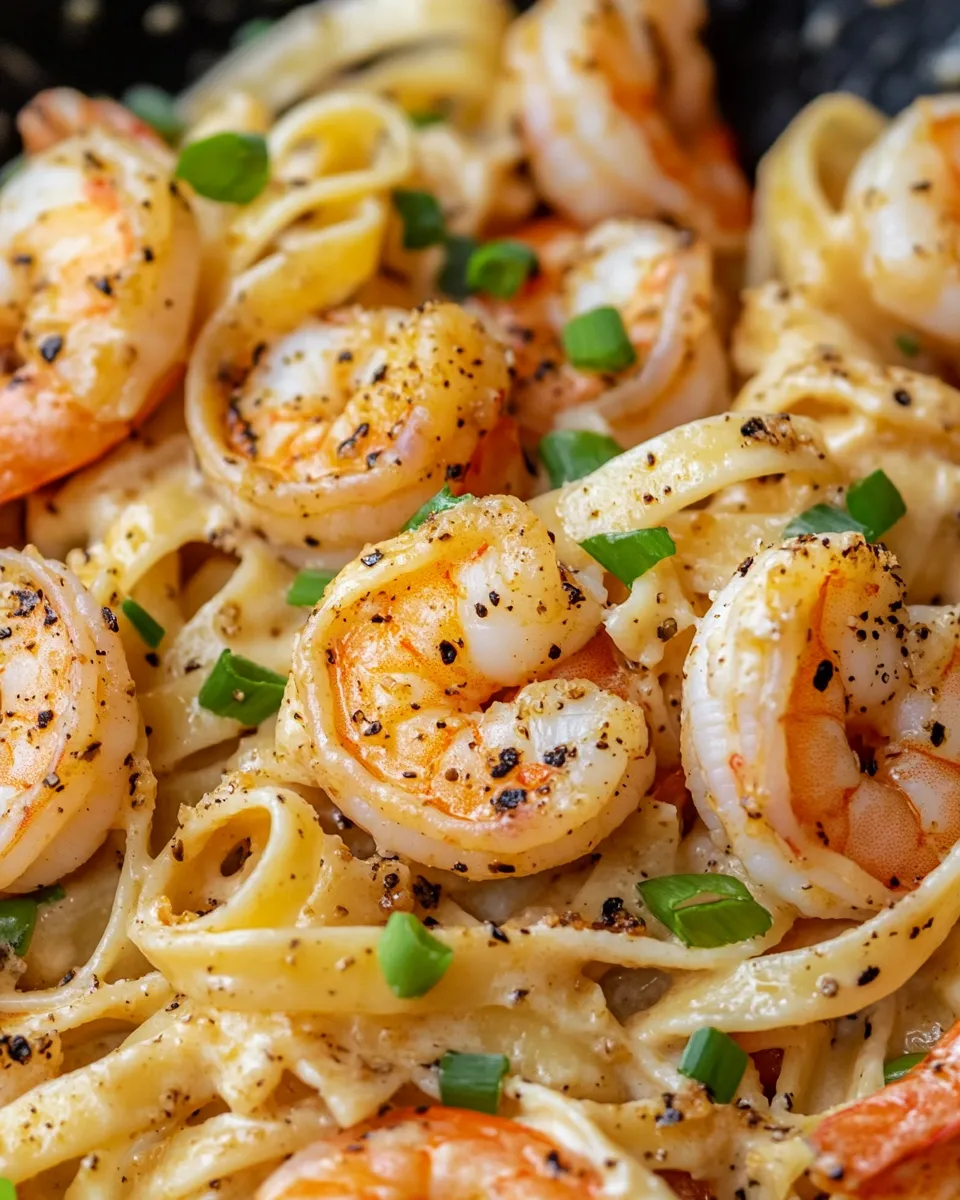 Easy Creamy Cajun Shrimp Alfredo Pasta recipe photo