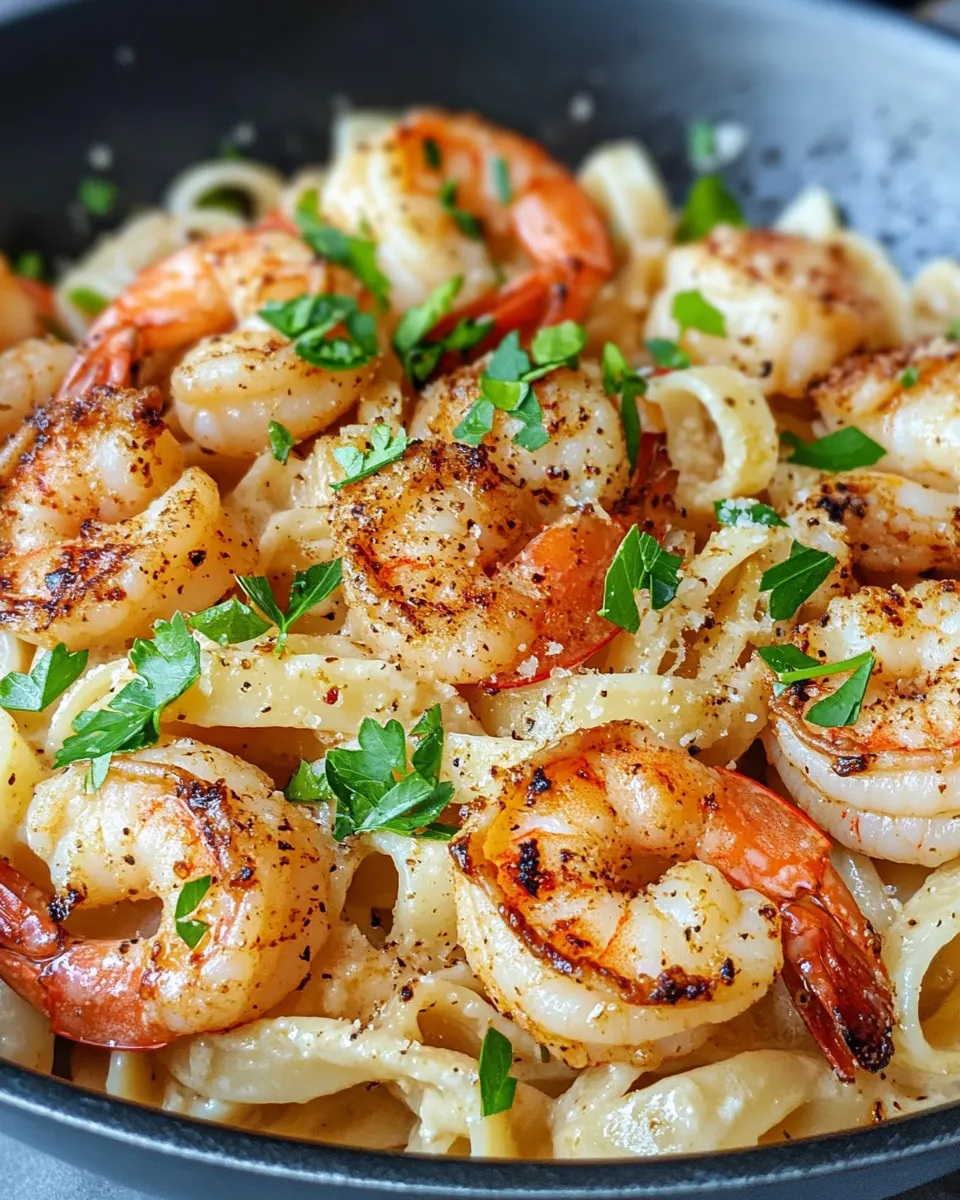 Classic Creamy Cajun Shrimp Pasta dish photo
