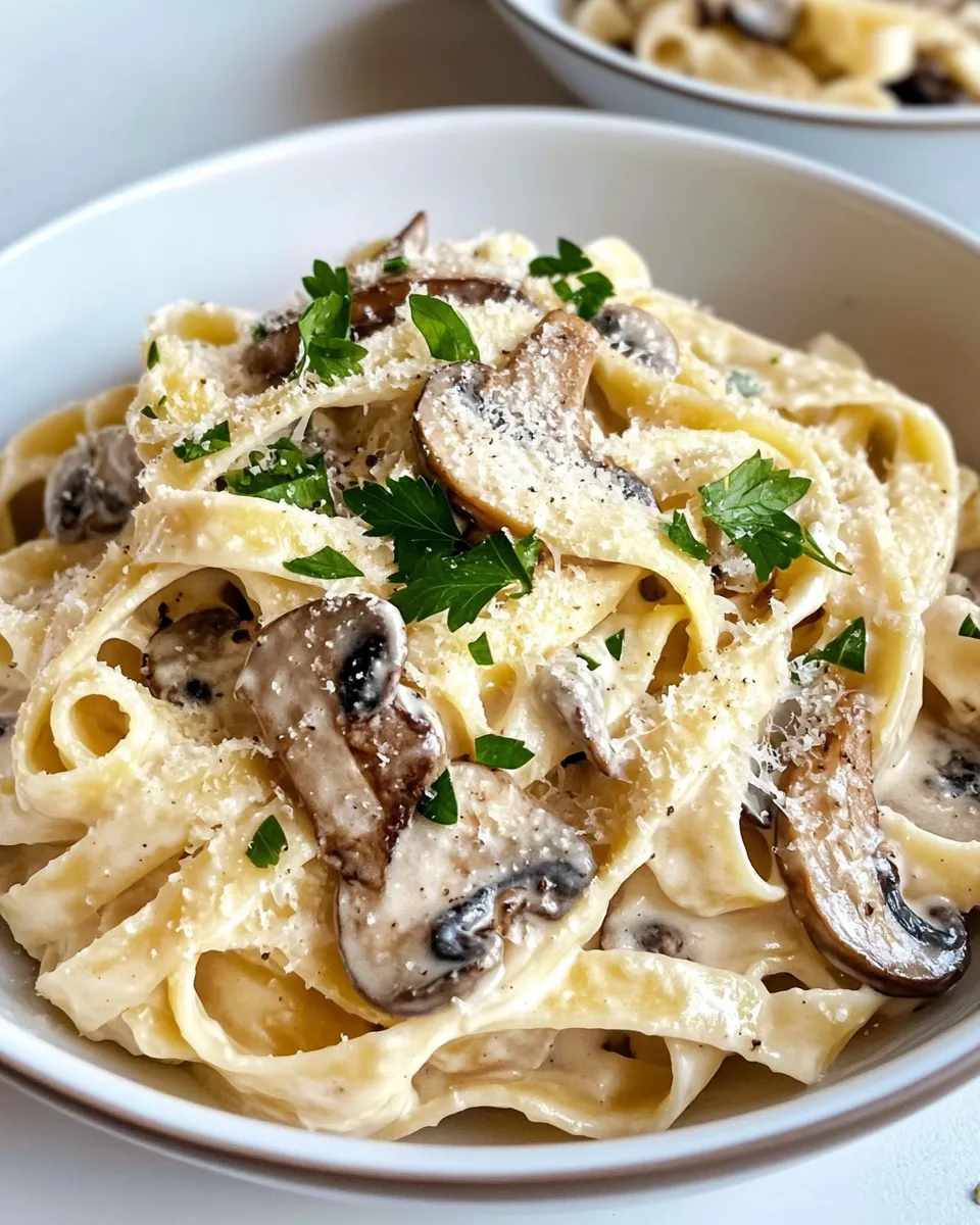 Delicious Creamy Garlic Mushroom Pasta in 25 Minutes image