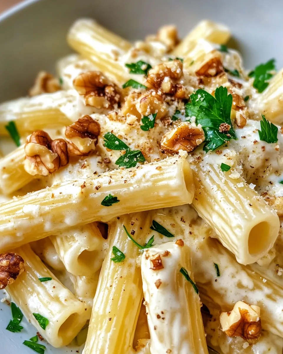 Classic Creamy Gorgonzola Walnut Pasta dish photo
