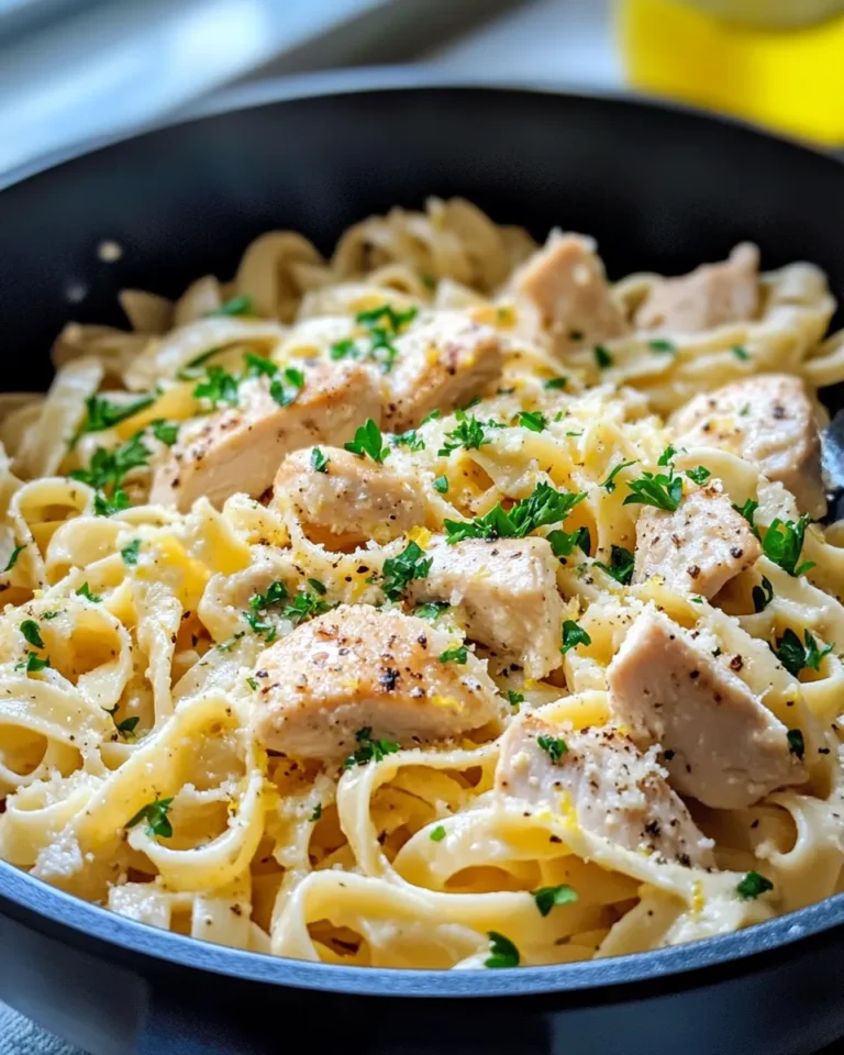 Homemade Creamy Lemon Chicken One Pot Pasta recipe photo