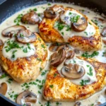 Homemade Creamy Mushroom Chicken Skillet photo