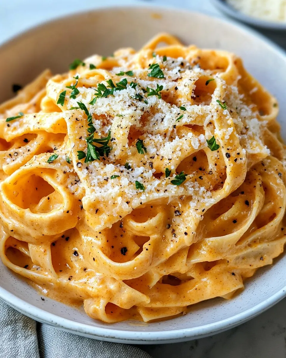 Easy Creamy Pumpkin Alfredo Pasta recipe photo