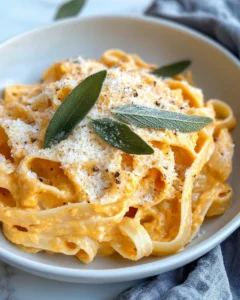 Homemade Creamy Pumpkin Sage Pasta recipe photo