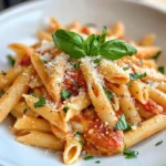Homemade Creamy Roasted Red Pepper Penne recipe photo
