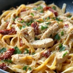 Homemade Creamy Sun-Dried Tomato Chicken Pasta recipe photo