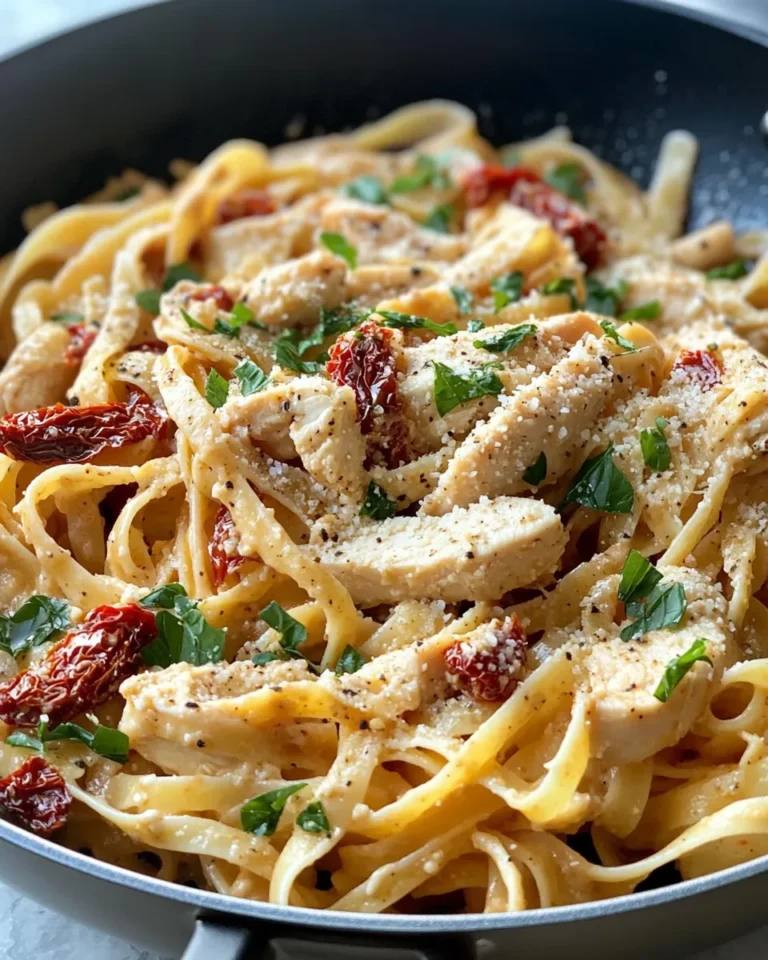 Homemade Creamy Sun-Dried Tomato Chicken Pasta recipe photo
