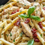 Homemade Creamy Sun-Dried Tomato Chicken Penne recipe photo
