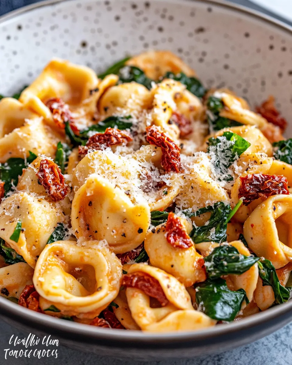 Classic Creamy Sun-Dried Tomato Tortellini dish photo