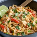 Homemade Creamy Thai Coconut Curry Pasta recipe photo