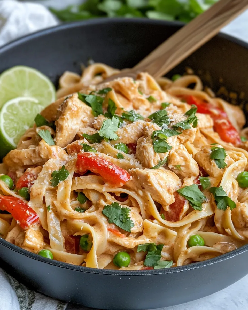 Homemade Creamy Thai Coconut Curry Pasta recipe photo
