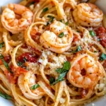 Homemade Creamy Tomato Basil Shrimp Pasta recipe photo