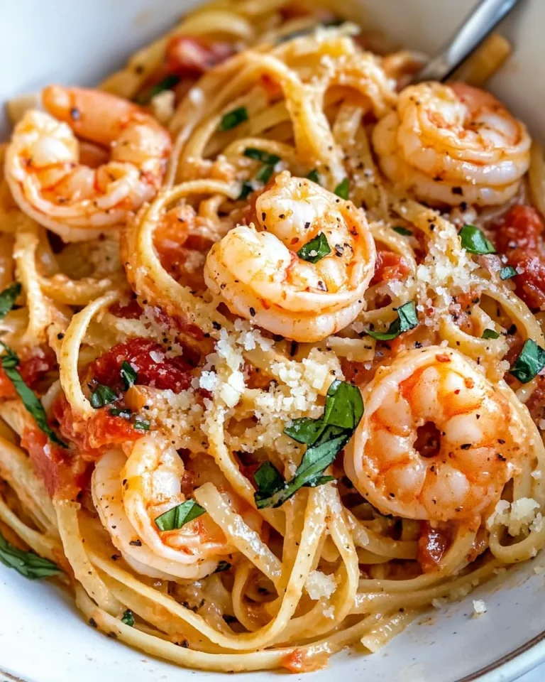 Homemade Creamy Tomato Basil Shrimp Pasta recipe photo