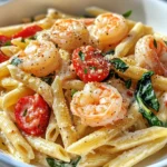 Homemade Creamy Tuscan Shrimp Penne Pasta recipe photo