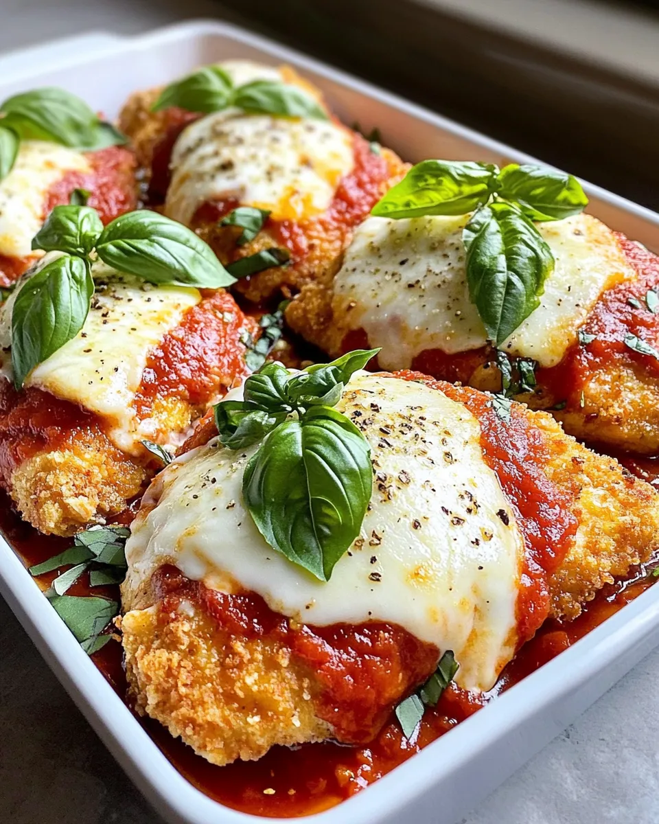 Classic Crispy Chicken Parmesan dish photo
