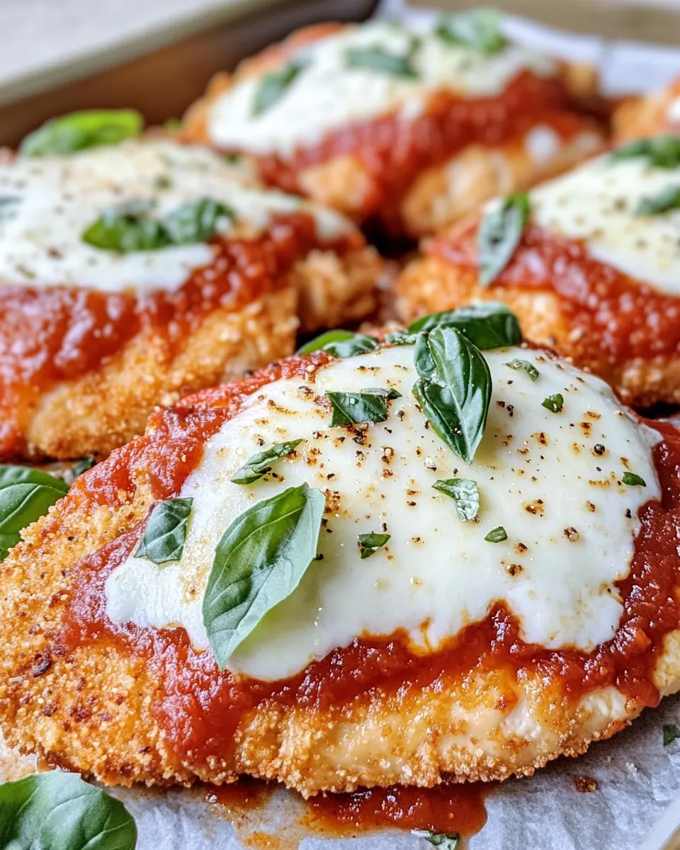 Delicious Crispy Chicken Parmesan plate image
