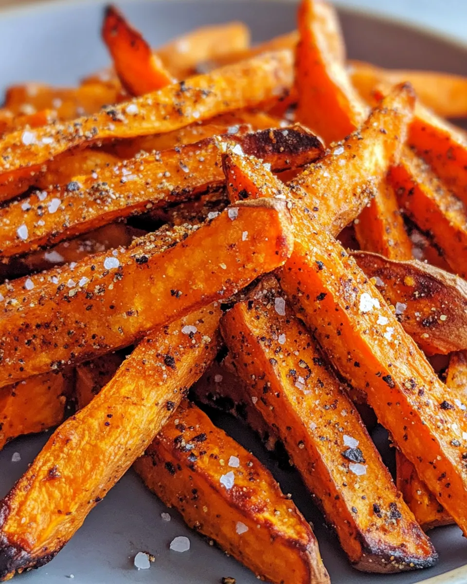 Delicious Crispy Sweet Potato Fries plate image