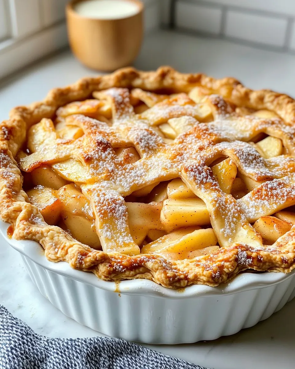 Homemade Deep Dish Apple Pie photo