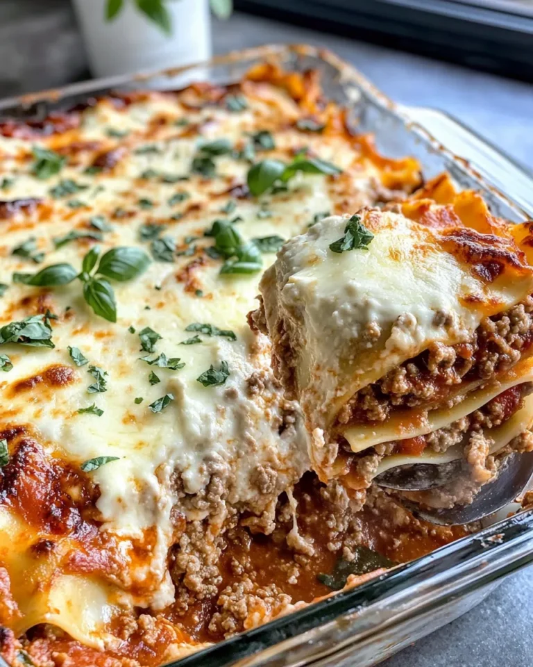 Homemade Deep Dish Lasagna recipe photo