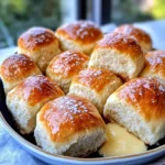 Homemade Dinner Rolls with Butter photo